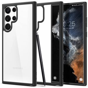 Ultra Hybrid Case for Galaxy S22 Ultra by Spigen ACS03919 - Matte Black