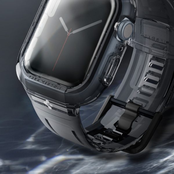 Apple Watch Band & Case Spigen Liquid Crystal Pro for 45mm Series 9 / 8 / 7 / 44 mm Series 6 / 5 / 4 - Space Crystal - ACS04173 - Image 7