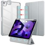 iPad Air 5 2022 Rebound Hybrid Case Pro Stand Case with Detachable Cover & Pencil Holder - Silver Gray also for iPad Air 4 2020 / iPad Pro 11" 2021