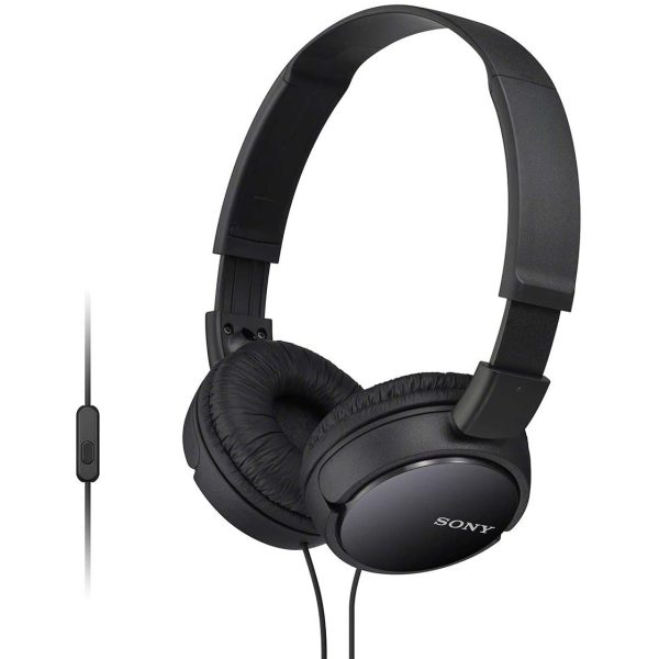 sony-mdr-zx110ap-black-in-pakistan Sony ZX Series Wired On-Ear Headphones with Mic - Black MDR-ZX110AP - Image 1