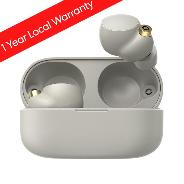 Sony WF-1000XM4 Industry Leading Noise Canceling Truly Wireless Earbud Headphones - Silver - Local Warranty Variant - Image 1