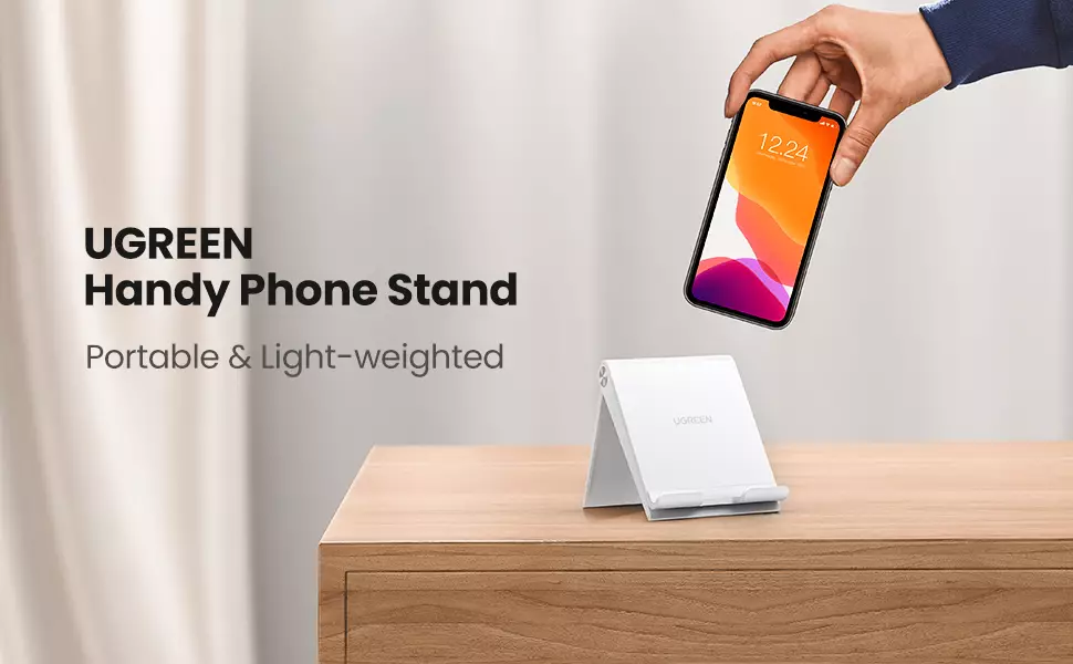 UGREEN Phone Stand Adjustable & Foldable - White - 80704
