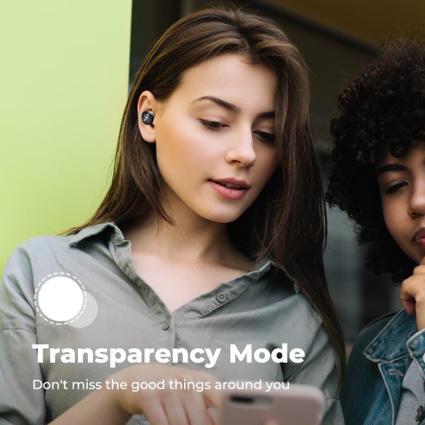 SoundPEATS Mini Pro Hybrid Active Noise Cancelling Wireless Earbuds, Bluetooth 5.2 Headphones with ANC, QCC3040, aptX Adaptive - Black - AMT - Image 5