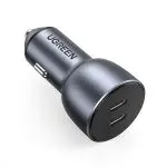 UGREEN Car Charger 40W Car Charger Adapter Fast Charging 40W PD 3.0 Metal Dual USB C Car Charger Adapter - 70594