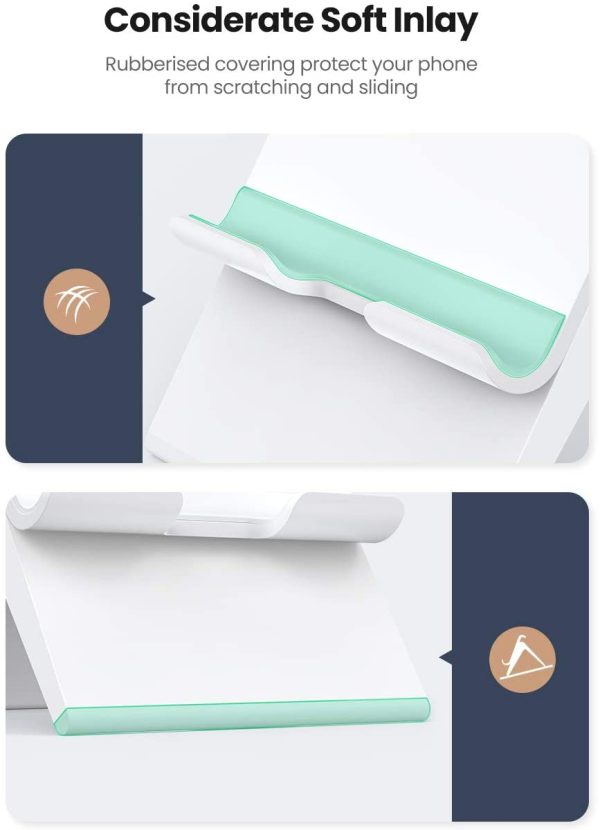 UGREEN Phone Stand Holder Desk Cell Phone Dock Adjustable & Foldable - 80704 - White - Image 2