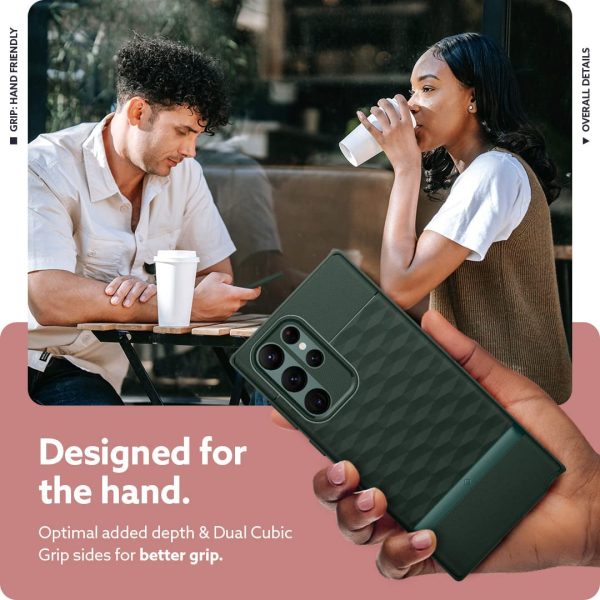 Galaxy S22 Ultra Parallax Protective Case by Caseology - Midnight Green - ACS03942 - Image 9