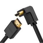 UGREEN HDMI Cable Right Angle 90 Degree Elbow HDMI Cord 4K Ultra HD 3D 1080P Ethernet and Audio Return ARC Compatible - 6 feet - 2 meter - 10173