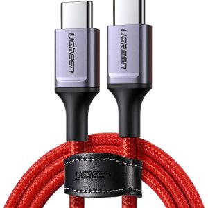 UGREEN USB-C to USB-C Cable USB Type C 60W Power Delivery PD Charging Cable - 3 Feet - Red - 60186