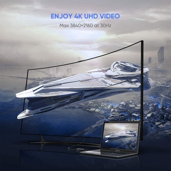 UGREEN USB C Hub 8 in 1 Multiport Adapter with HDMI, 3 x USB 3.0, Micro SD Card, SD Card, Ethernet & PD Charging Ports - 50538 - Image 4