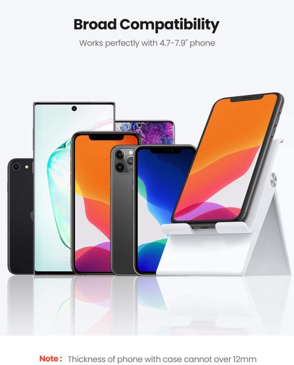 UGREEN Phone Stand Holder Desk Cell Phone Dock Adjustable & Foldable - 80704 - White - Image 3