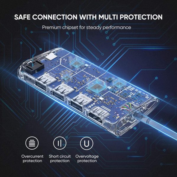 UGREEN USB C Hub 8 in 1 Multiport Adapter with HDMI, 3 x USB 3.0, Micro SD Card, SD Card, Ethernet & PD Charging Ports - 50538 - Image 7