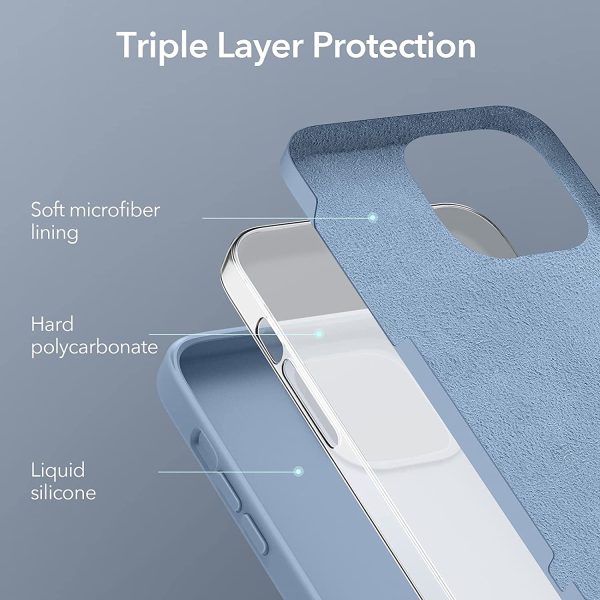 Apple iPhone 13 Pro Max Cloud Super Soft Case by ESR - Sierra Blue - Image 7