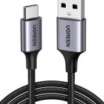 UGREEN USB-C to USB A Cable USB Type C Fast Charging Braided Cable - 10 Feet - Black - 60408