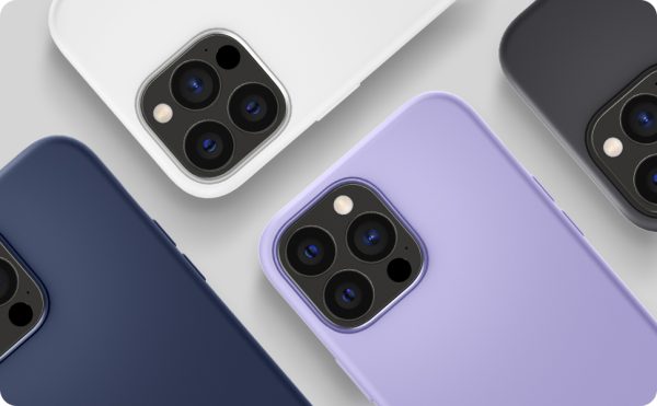 iPhone 13 Pro Max NanoPop Mag Dual tone Liquid Silicone Case by Caseology Magsafe Enabled - Blueberry Navy - ACS03909 - Image 4