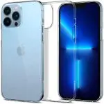 Apple iPhone 13 Pro Max Air Skin Super Thin Reduced Yellowing Case by Spigen - ACS03196 - Crystal Clear