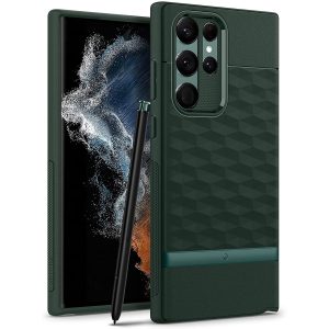 Galaxy S22 Ultra Parallax Protective Case by Caseology - Midnight Green - ACS03942