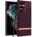 Galaxy S22 Ultra Parallax Protective Case by Caseology - Burgundy - ACS03941
