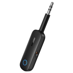 UGREEN Bluetooth 5.0 Transmitter and Receiver 2 in 1 Wireless 3.5mm Bluetooth Adapter, Dual Devices Simultaneously, Aux Bluetooth Audio Car Adapter - Black - 80893