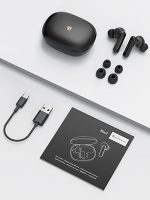 SoundPEATS Mac 2 True Wireless Earbuds, IPX7 Waterproof Bluetooth Headphones, Sports Earphones with Superior Sound, 60 Hrs Playtime, Touch Control, USB-C Charge - Black - AMT - Image 9