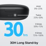 SoundPEATS Mac 2 True Wireless Earbuds, IPX7 Waterproof Bluetooth Headphones, Sports Earphones with Superior Sound, 60 Hrs Playtime, Touch Control, USB-C Charge - Black - AMT - Image 12