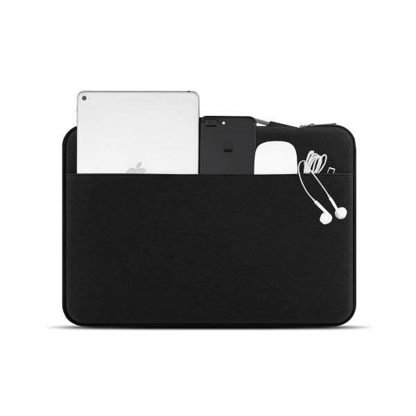 JCPal Professional Style Nylon Laptop Sleeve for 15-inch Laptops - Black - JCP2273 - Image 4