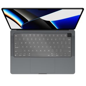 MacBook Air 15" M2 / Air 13" M2 / MacBook Pro 14" M3, M2, M1 / MacBook Pro 16" M3, M2, M1 FitSkin TPU Keyboard Protector by JCPAL - US Layout - Clear - JCP2442 - Image 2