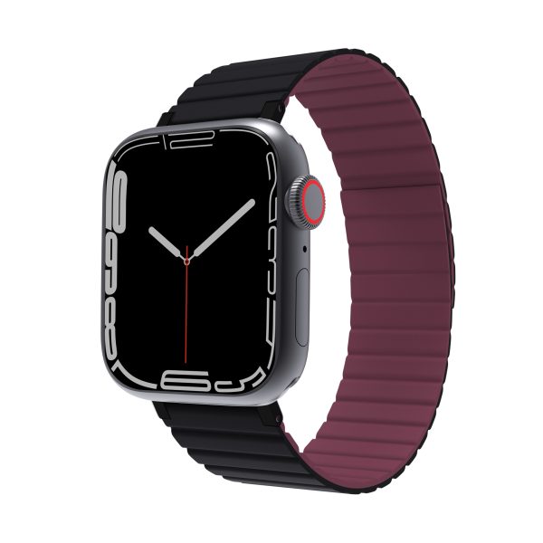 3 JCPAL FlexForm Magnetic Premium Strap Band for Apple Watch 38 / 40 / 41 mm - Black / Red - JCP6287 - Image 1