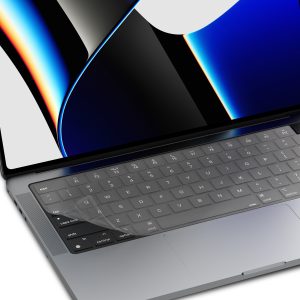 MacBook Air 15" M2 / Air 13" M2 / MacBook Pro 14" M3, M2, M1 / MacBook Pro 16" M3, M2, M1 FitSkin TPU Keyboard Protector by JCPAL - US Layout - Clear - JCP2442 - Image 5