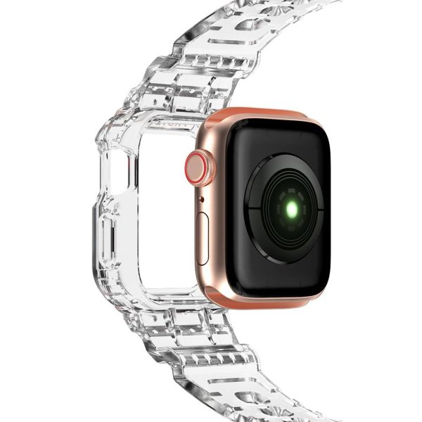 Apple Watch Band & Case amBand Moving Fortress Sport Series Rugged Style for Apple Watch 38 / 40 / 41 mm - Clear - Image 3