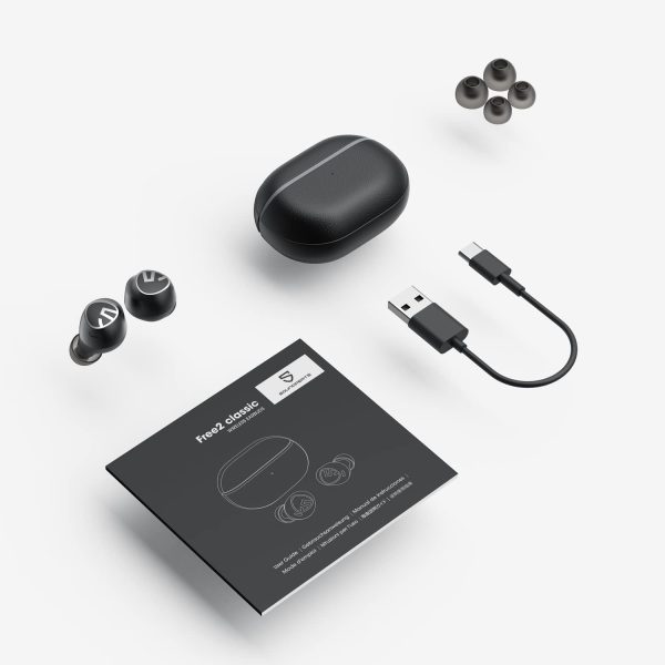 SoundPEATS Free2 classic Wireless Earbuds Bluetooth V5.1 Headphones with 30Hrs Playtime in-Ear Wireless Earphones with Immersive Stereo Sound - Black - GC - Image 8