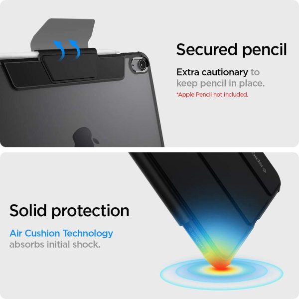 iPad Air 5 2022 Spigen Ultra Hybrid Pro Case - Black also for iPad Air 4 2021 - ACS02697 - Image 4