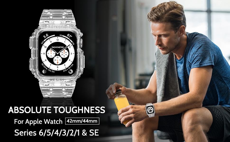 AMBAND AMT 2965 Apple Watch Band & Case Moving Fortress Sport