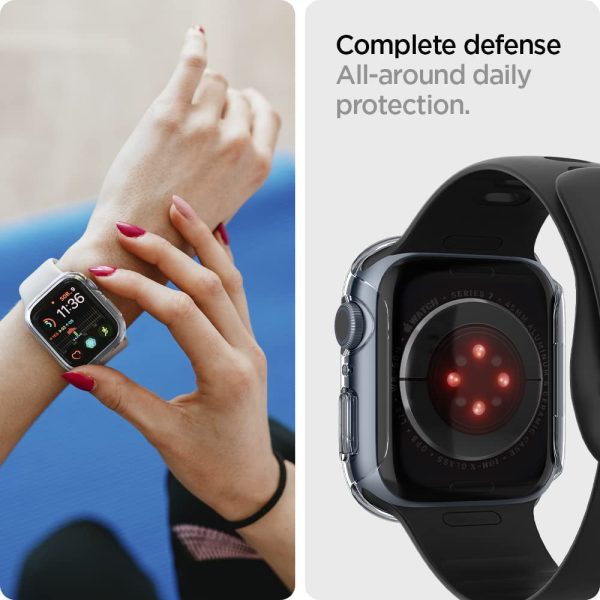 Apple Watch Case Spigen Thin Fit Case for 45mm Series 7 - Clear - ACS04179 - Image 6
