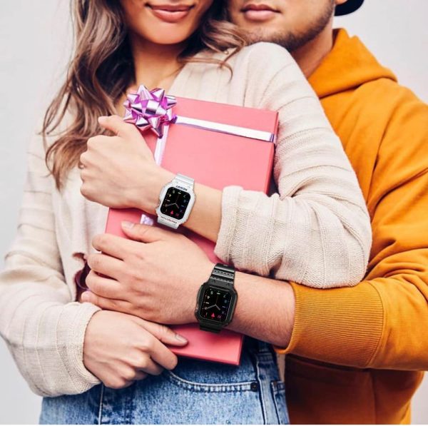 Apple Watch Band & Case amBand Moving Fortress Sport Series Rugged Style for Apple Watch 38 / 40 / 41 mm - Bright White - Image 6