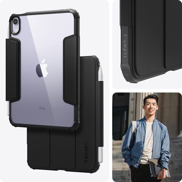 61XJDaeOlTL._AC_SL1200_ iPad mini 6 2021 Spigen Ultra Hybrid Pro Case - Black - ACS03765 - Image 6