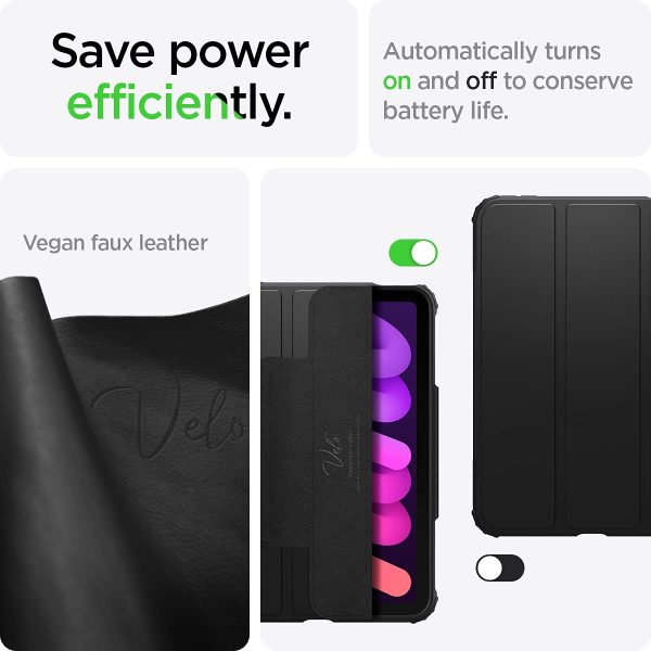 61yu2R7UGmL._AC_SL1200_ iPad mini 6 2021 Spigen Ultra Hybrid Pro Case - Black - ACS03765 - Image 7