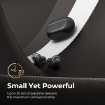 SoundPEATS Free2 classic Wireless Earbuds Bluetooth V5.1 Headphones with 30Hrs Playtime in-Ear Wireless Earphones with Immersive Stereo Sound - Black - GC - Image 6