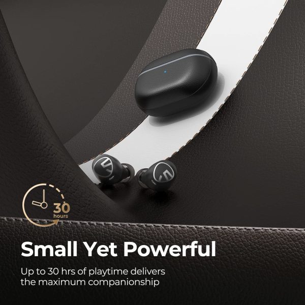 SoundPEATS Free2 classic Wireless Earbuds Bluetooth V5.1 Headphones with 30Hrs Playtime in-Ear Wireless Earphones with Immersive Stereo Sound - Black - GC - Image 6