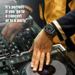 Apple Watch Band & Case amBand Moving Fortress Classic Stainless Steel Bumper with TPU Military Strap for Apple Watch Series 6/SE/5/4 40 mm - Comet Black - Image 7