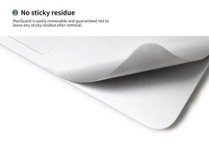 MacGuard 5 in 1 Protection Set (Top Skin + Bottom Skin + Palm Rest Skins + Trackpad Skin + Screen Protector) for MacBook Pro M1 / M2 13" by JCPAL - Silver - JCP2367 - Image 6