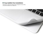 MacGuard 5 in 1 Protection Set (Top Skin + Bottom Skin + Palm Rest Skins + Trackpad Skin + Screen Protector) for MacBook Pro M1 / M2 13" by JCPAL - Silver - JCP2367 - Image 4