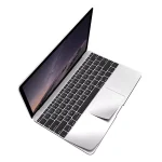 MacGuard 5 in 1 Protection Set (Top Skin + Bottom Skin + Palm Rest Skins + Trackpad Skin + Screen Protector) for MacBook Pro M1 / M2 13" by JCPAL - Silver - JCP2367