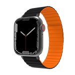 JCPAL FlexForm Magnetic Premium Strap Band for Apple Watch 38 / 40 / 41 mm - Black / Orange - JCP6283