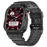 Apple Watch Band & Case amBand Moving Fortress Sport Series Rugged Style for Apple Watch 42 / 44 / 45 mm - Frosted Black