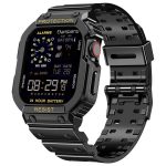 Apple Watch Band & Case amBand Moving Fortress Sport Series Rugged Style for Apple Watch 42 / 44 / 45 mm - Bright Black