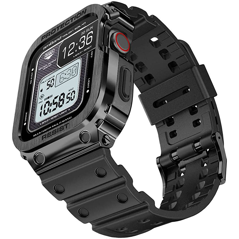 Apple Watch Band and Case amband Moving Fortress Classic - Black