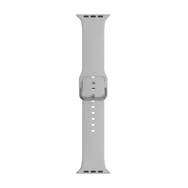 JCPAL FlexBand Premium Silicon Band for Apple Watch 42 / 44 / 45 / 49 mm - Gray - JCP6268 - Image 4
