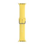 JCPAL FlexBand Premium Silicon Band for Apple Watch 42 / 44 / 45 / 46  / 49 mm - Yellow Cream - JCP6274 - Image 3
