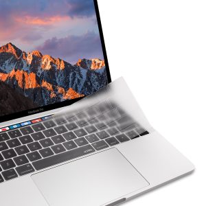 MacBook Pro 13" M2 2022 / MacBook Pro 13" M1 2020 FitSkin TPU Keyboard Protector by JCPAL - US Layout - Clear - JCP2353 - also for MacBook Pro 16" 2019 Touch Bar Version - Image 4