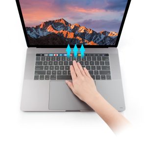 MacBook Pro 13" M2 2022 / MacBook Pro 13" M1 2020 FitSkin TPU Keyboard Protector by JCPAL - US Layout - Clear - JCP2353 - also for MacBook Pro 16" 2019 Touch Bar Version - Image 5